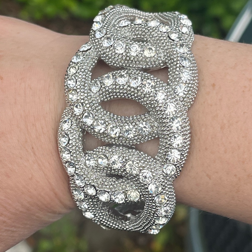 Sparkly Chunky Chain Link Bracelet
